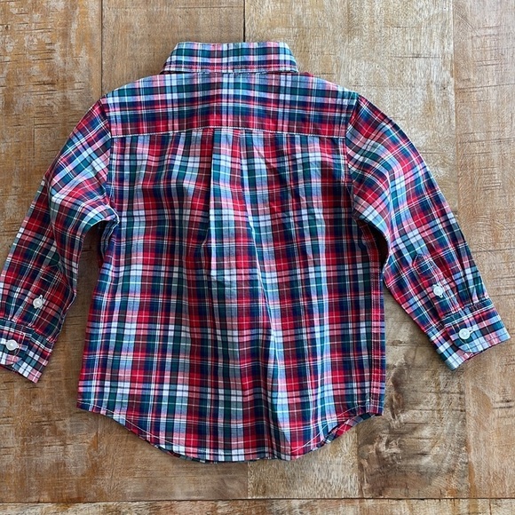 NWOT Janie and Jack boys holiday shirt size 12-18m - Picture 2 of 4